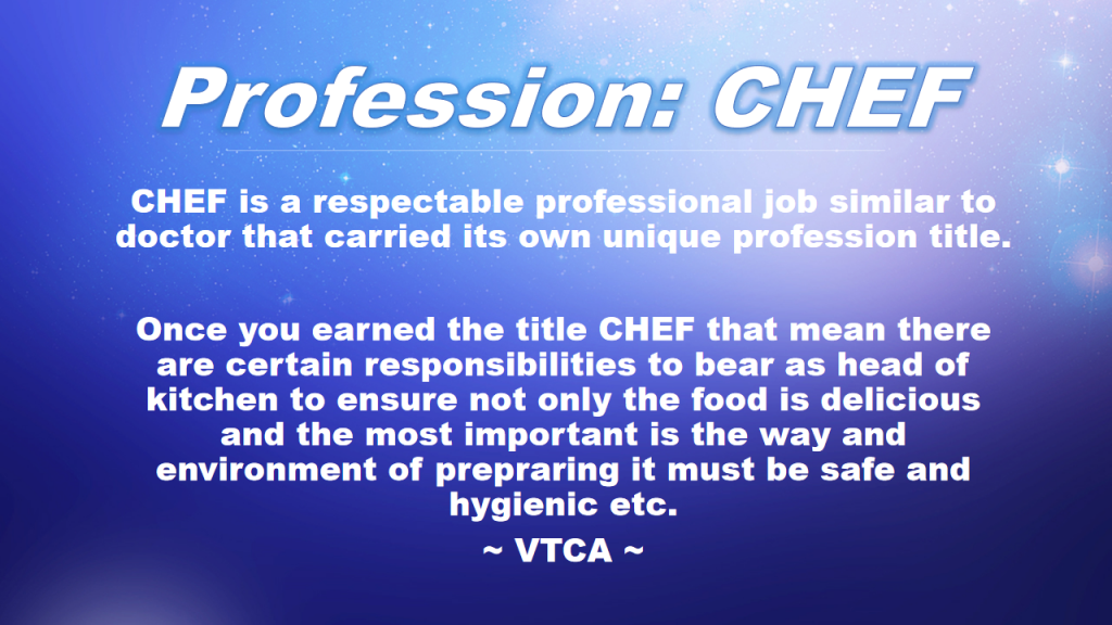 Profession Chef